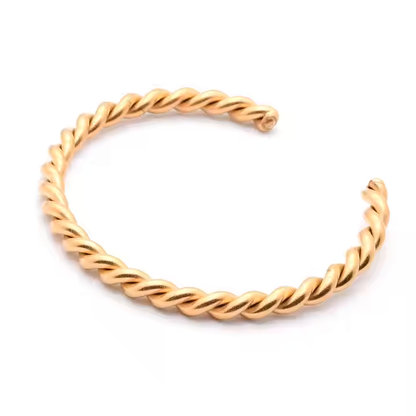 Aleksija Spiral Bangle | Gold/ Silver