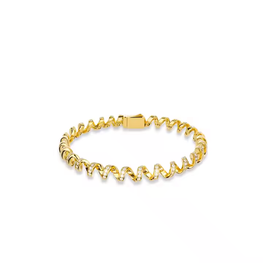 Nikolija | Spiralled 18K Gold-Plated Bracelet