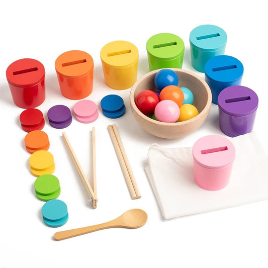 Early Learning Colour Cognition Cups Set | Montessori-Inspired Toy