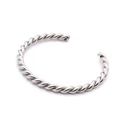 Aleksija Spiral Bangle | Gold/ Silver