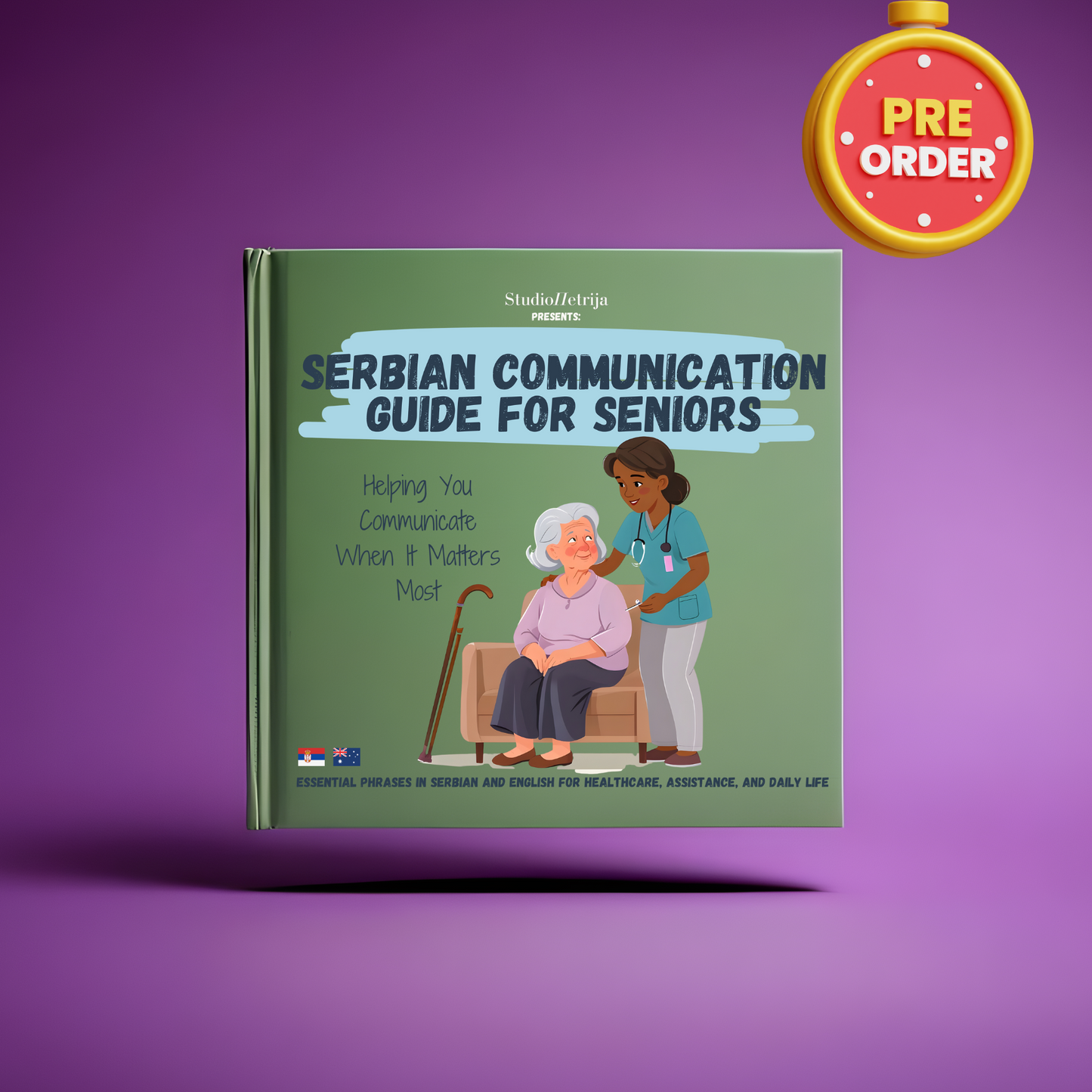 Serbian Communication Book for Seniors |  PRE-ORDER FOR FEBRUARY 2025